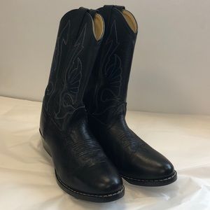 (Masterson boot company) black cowboy boots